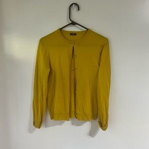 Mustard Cardigan by J Crew